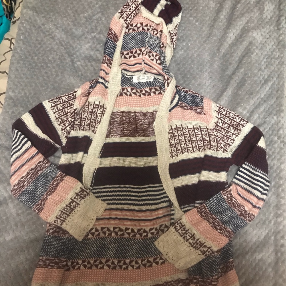 Hooded cardigan